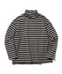 MR.OLIVE / GIZA COTTON BORDER / BOTTLE NECK SHIRT